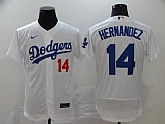 Dodgers 14 Enrique Hernandez White 2020 Nike Flexbase Jersey,baseball caps,new era cap wholesale,wholesale hats